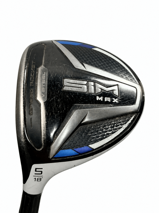 TaylorMade SIM MAX 5 Wood 18° HZRDUS Smoke 70g 6.0 Stiff LH (Used)