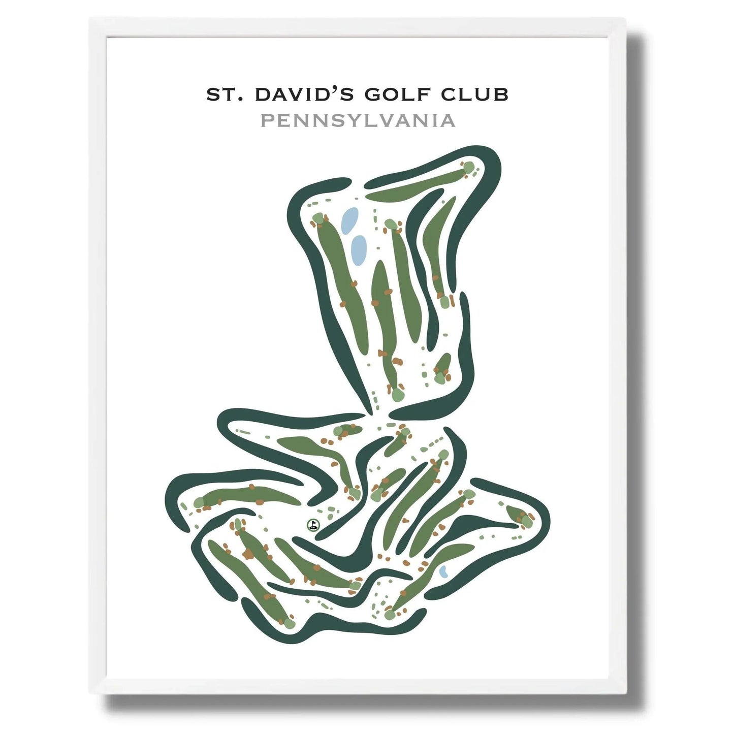 St. David's Golf Club, Wayne, Pennsylvania - Printed Golf Courses