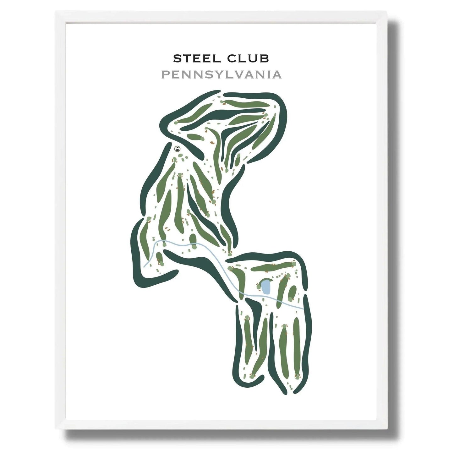 Steel Club, Pennsylvania - Printed Golf Courses