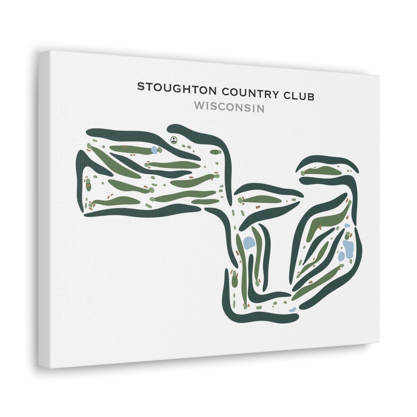 Stoughton Country Club, Wisconsin - Printed Golf Courses