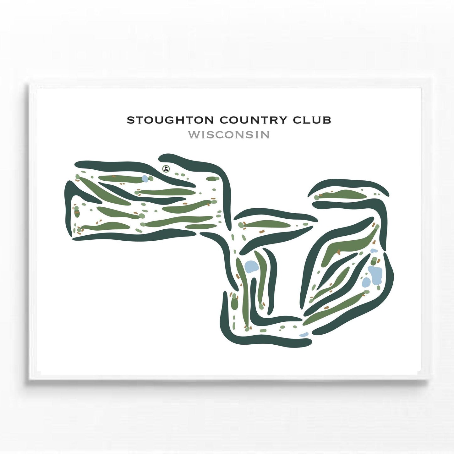 Stoughton Country Club, Wisconsin - Printed Golf Courses