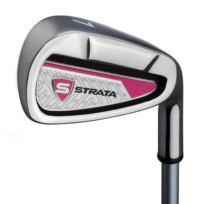 Strata Women's 11-Piece Complete Golf Set – Pink/Black – New