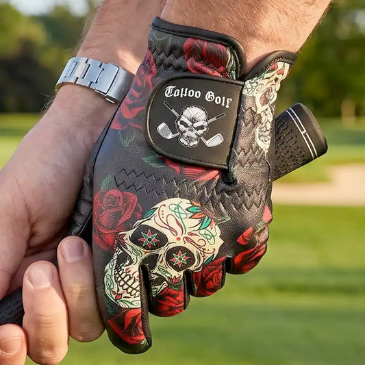 Sugar Skull Cabretta Leather Men's Golf Glove