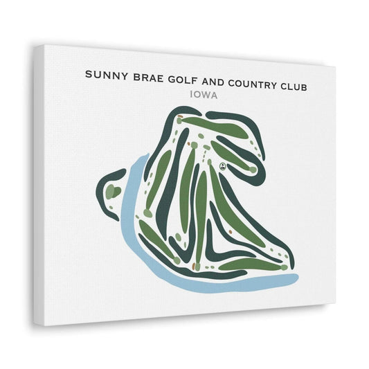 Sunny Brae Golf & Country Club, Iowa - Printed Golf Courses