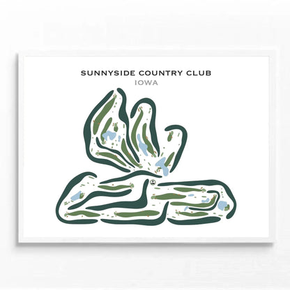 Sunnyside Country Club, Iowa - Printed Golf Courses