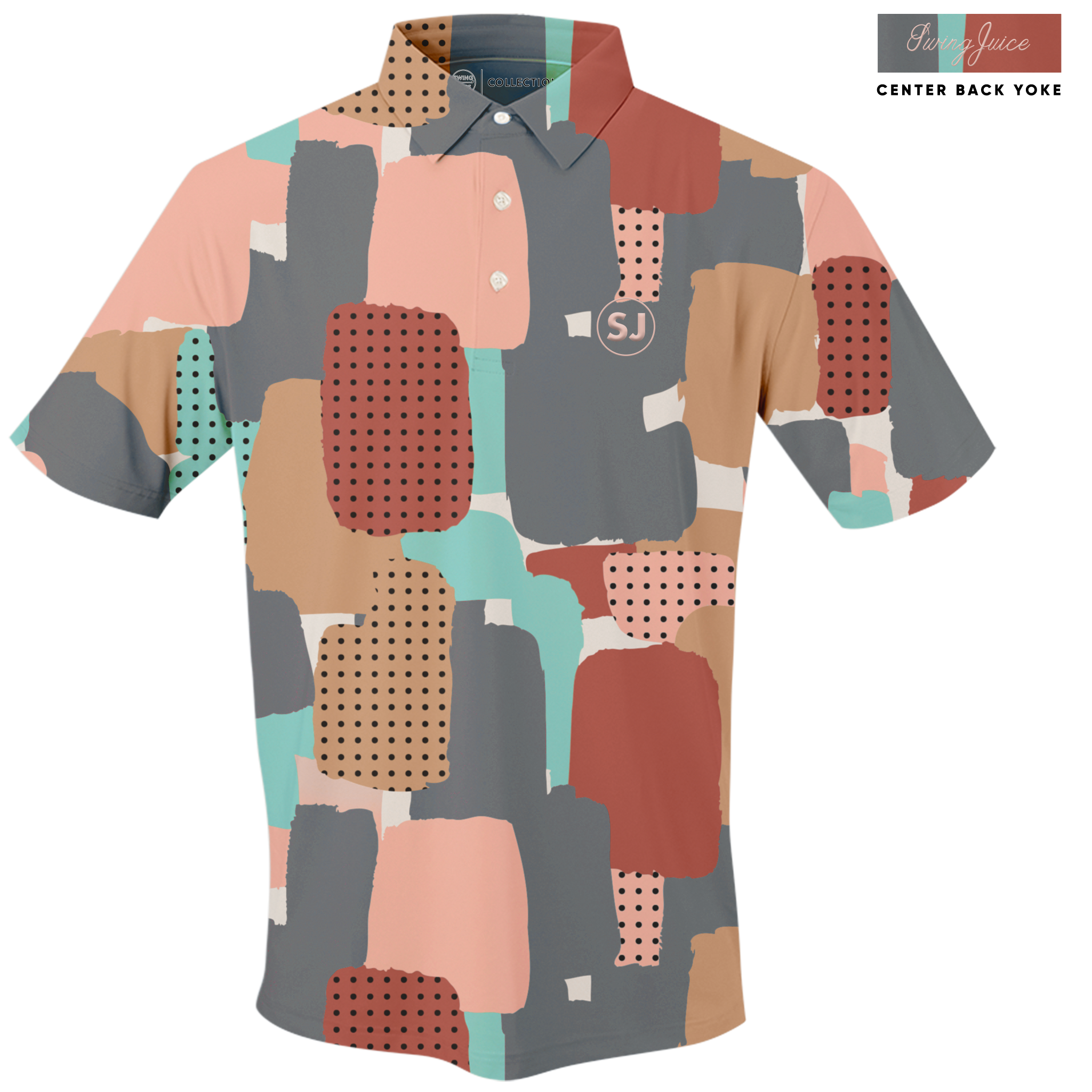 Golf Abstract Camo Men's Polo - Final Sale