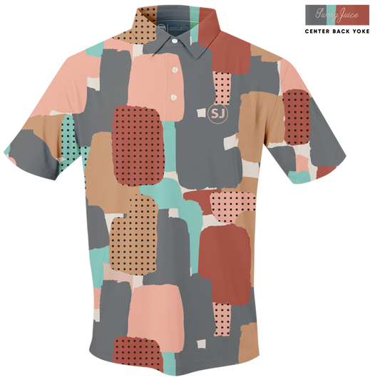 Golf Abstract Camo Men's Polo - Final Sale