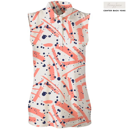 Golf Pollock Women's Sleeveless Polo - Final Sale