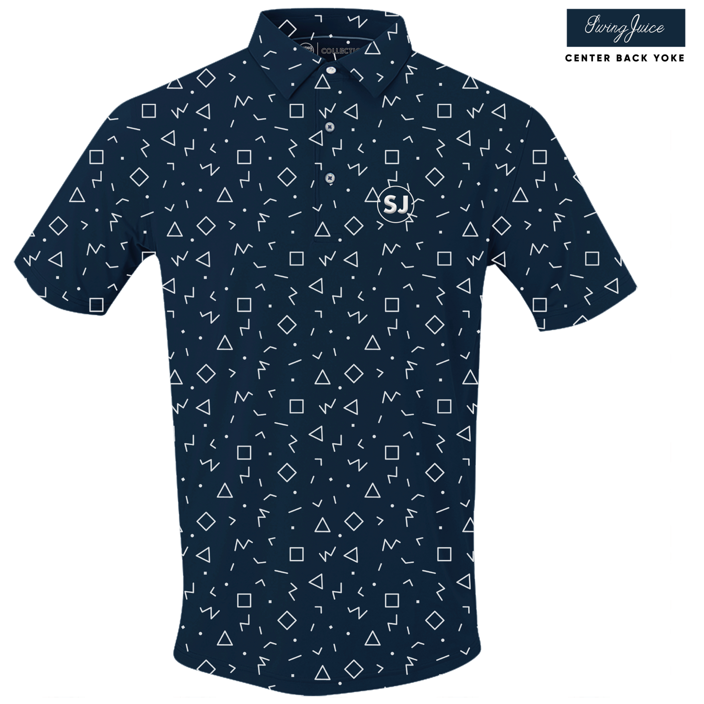 Golf Memphis Geometric Men's Polo