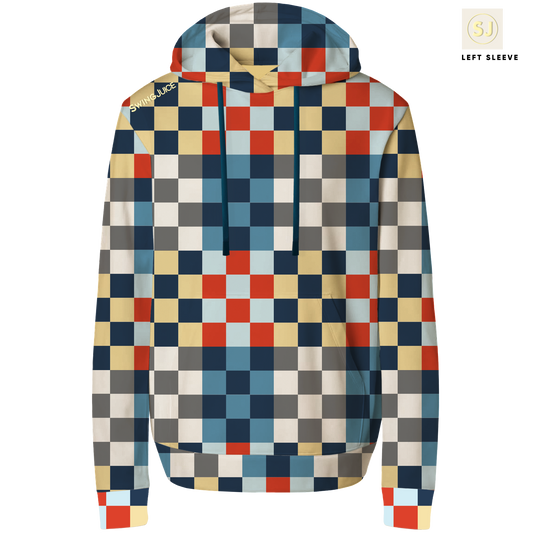 Golf Multi Checker Men's Performance Hoodie - Final Sale