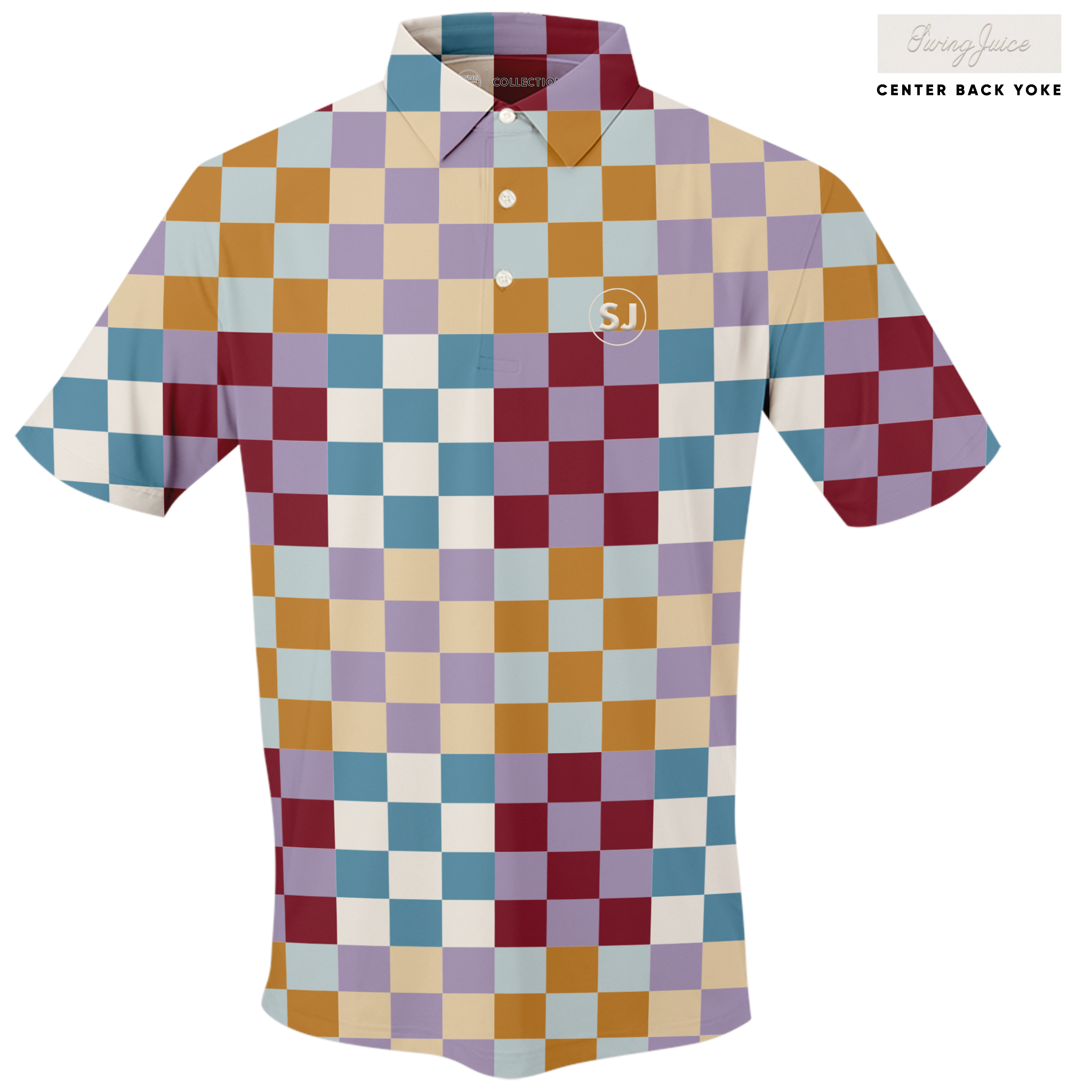 Golf Multi Checker Men's Polo - Final Sale