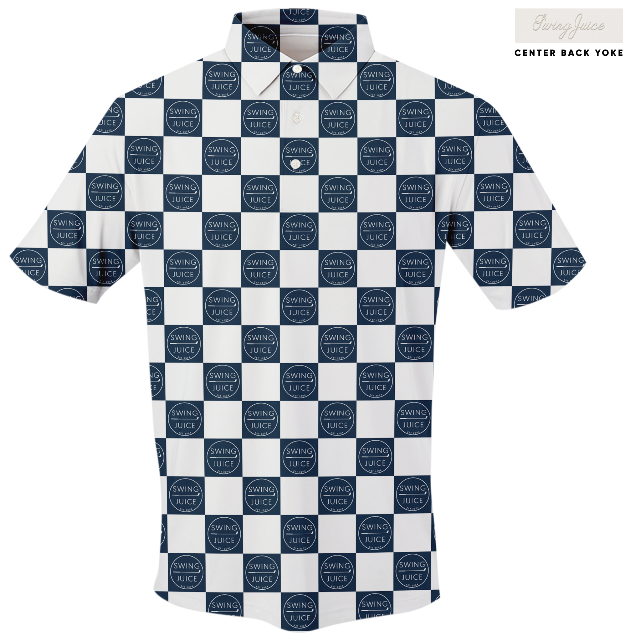 Golf SJ Checkerboard Men's Polo - Final Sale
