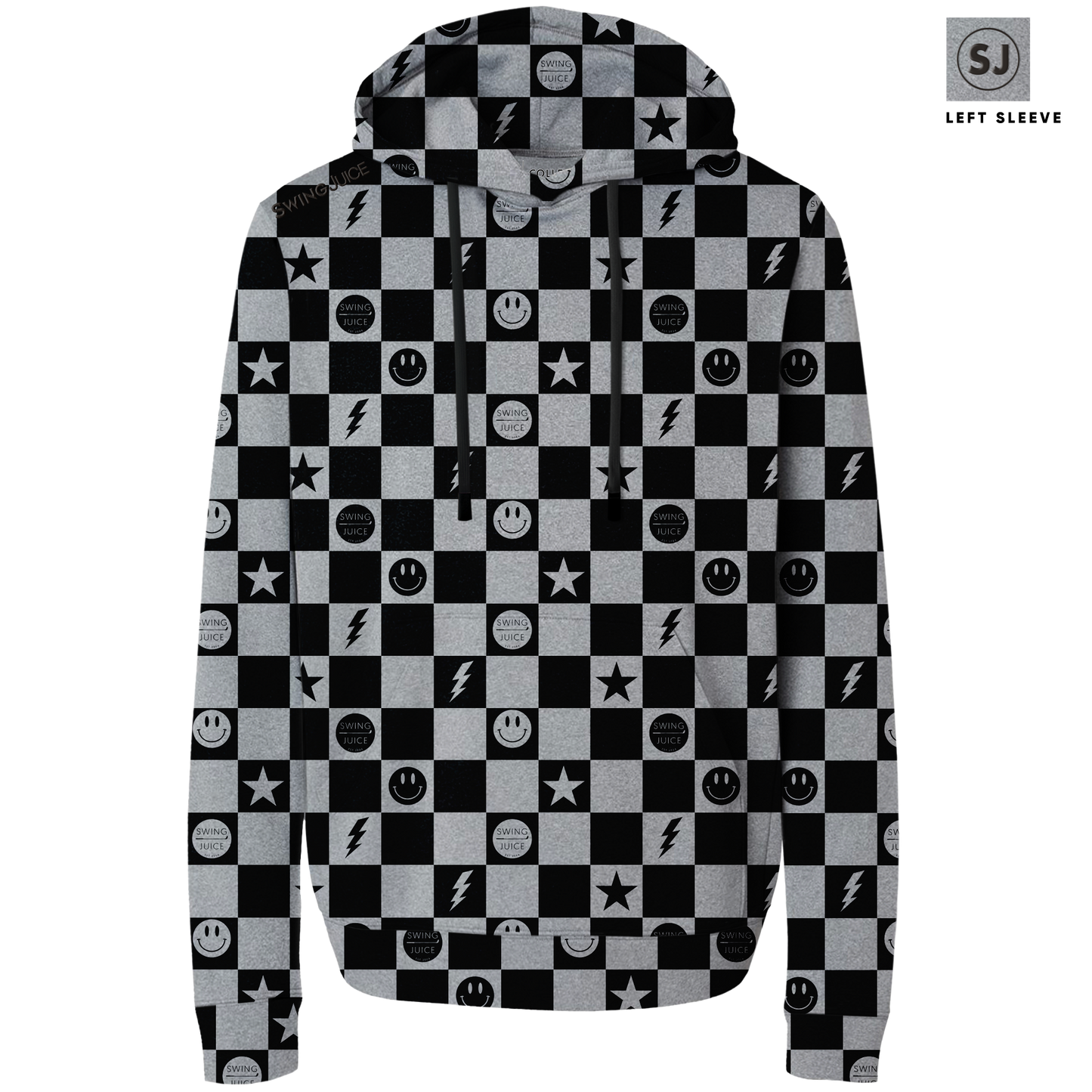 Golf Smile Face Men's Performance Hoodie - Final Sale