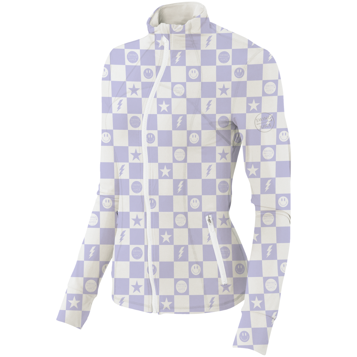 Golf Smile Face Women's Full Zip - Final Sale