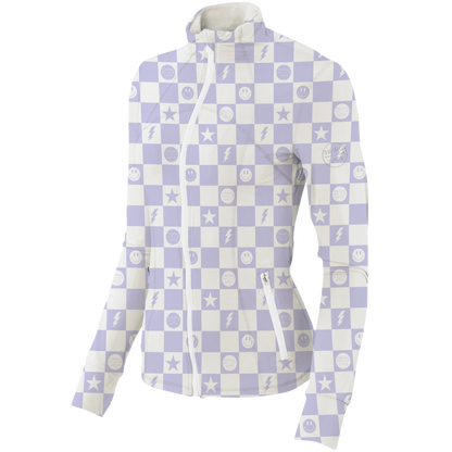Golf Smile Face Women's Full Zip - Final Sale