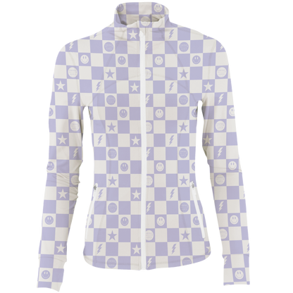 Golf Smile Face Women's Full Zip - Final Sale