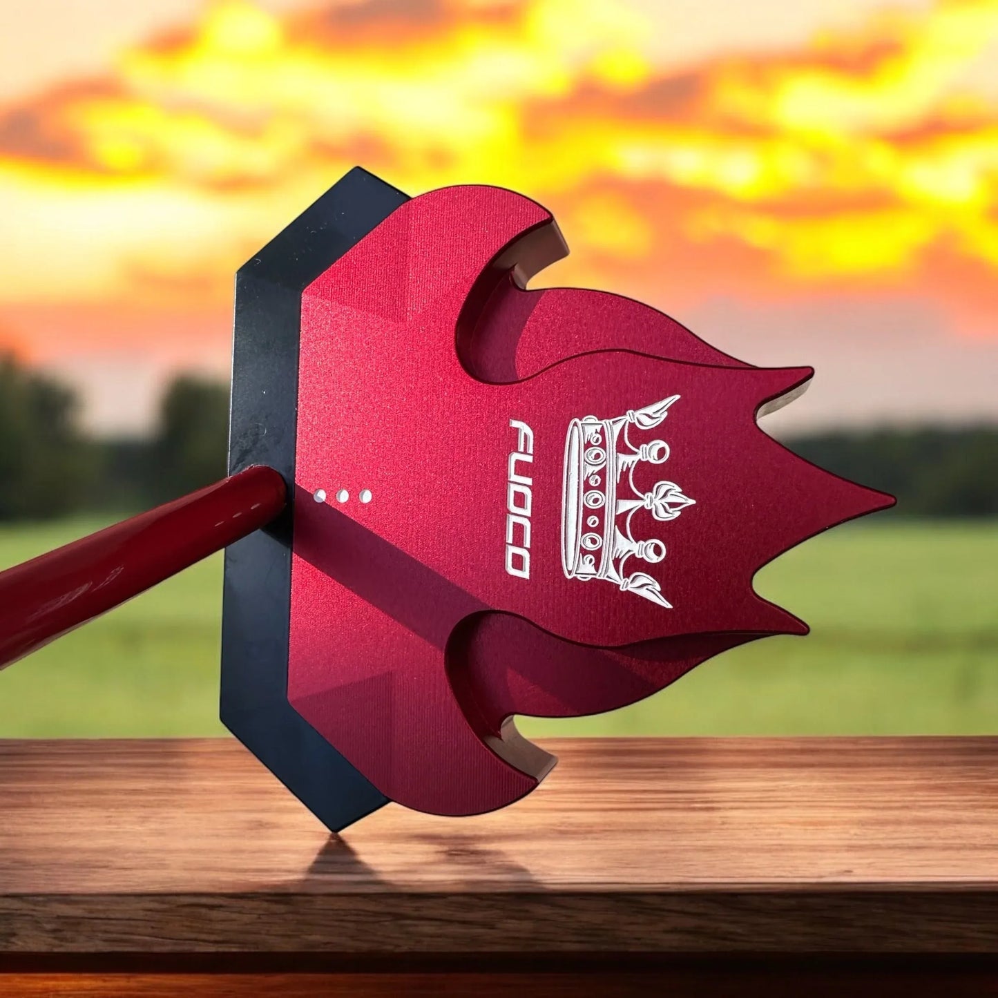 Lombardi Golf Custom Red Fuoco Mallet Golf Putter - GOLF LEAGUE