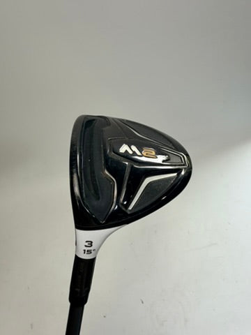 TaylorMade M2 3 Wood 15° Matrix OZIK M4 X-Stiff LH Used