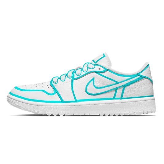 teal-lines-jordan-1-golf-shoes-sneakers-799 - GOLF LEAGUE