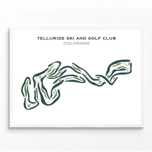 Telluride Golf Club, Colorado - Printed Golf Courses