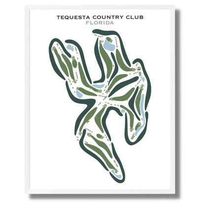 Tequesta Country Club, Florida - Printed Golf Courses