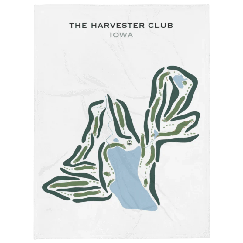 The Harvester Club, Iowa - Printed Golf Courses