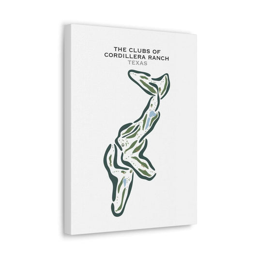The Clubs Of Cordillera Ranch, Texas - Printed Golf Courses