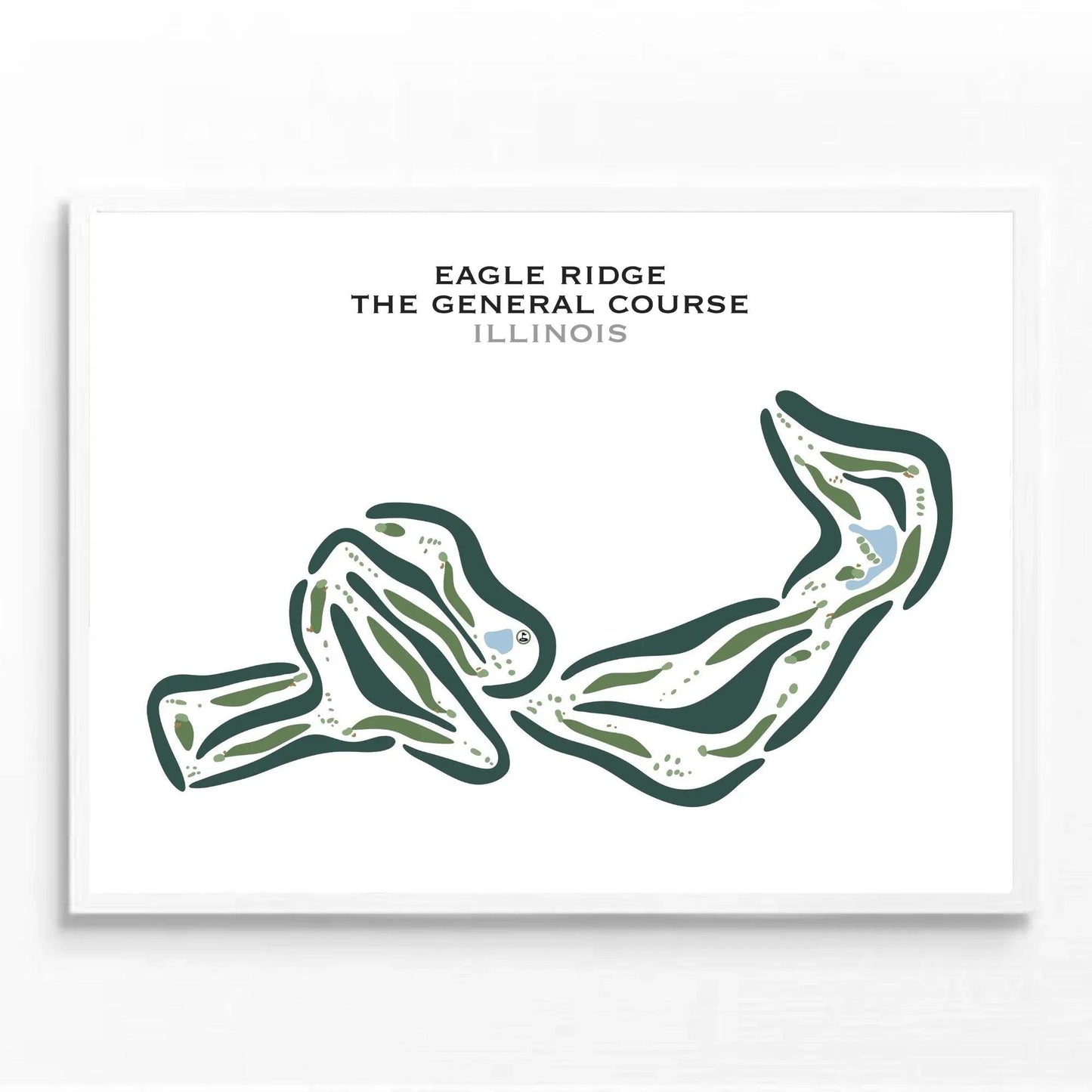 Eagle Ridge The General Golf Course, Illinois - Printed Golf Courses