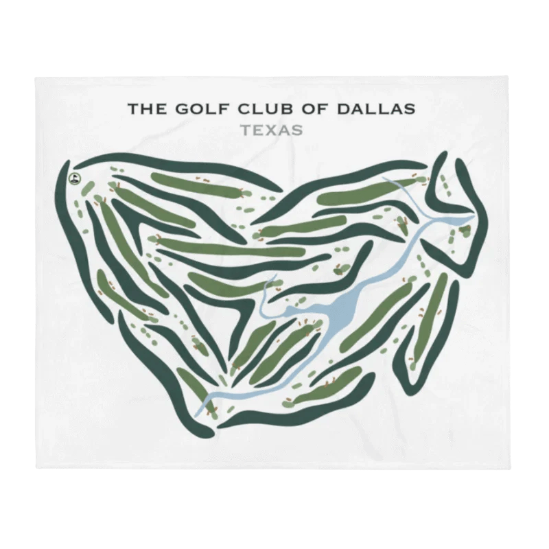 The Golf Club of Dallas, Texas - Printed Golf Courses
