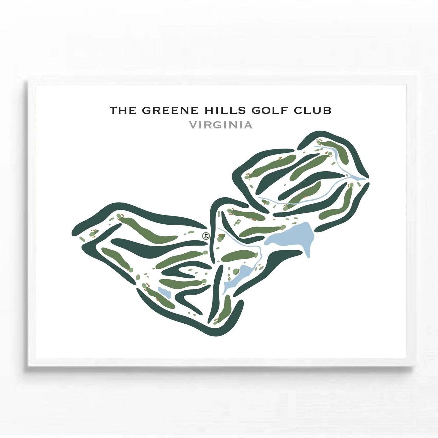 Greene Hills Golf Club, Virginia - Printed Golf Courses