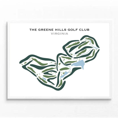 Greene Hills Golf Club, Virginia - Printed Golf Courses