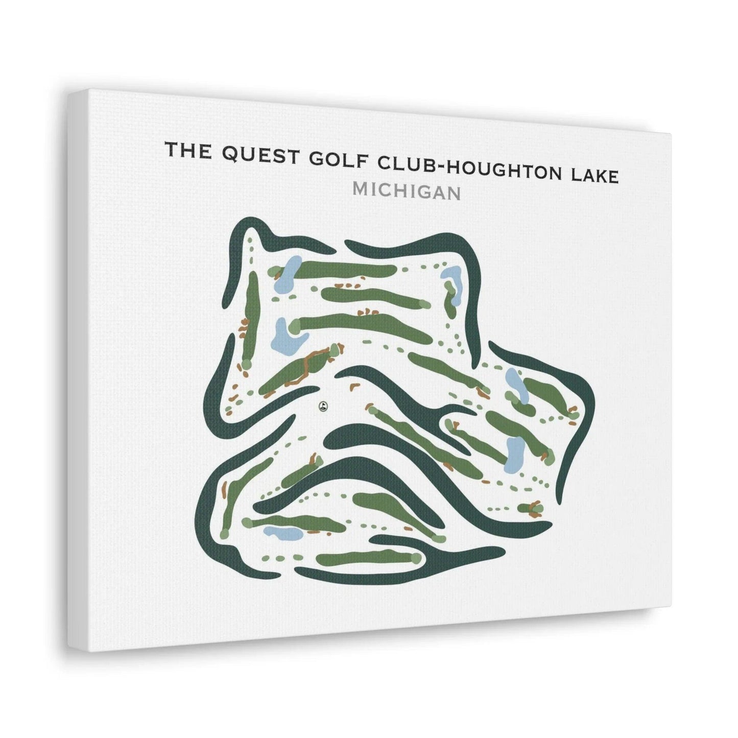 The Quest Golf Club-Houghton Lake, Michigan - Printed Golf Courses