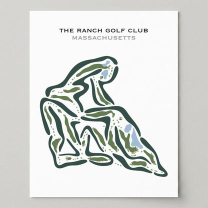 The Ranch Golf Club, Massachusetts - Printed Golf Courses