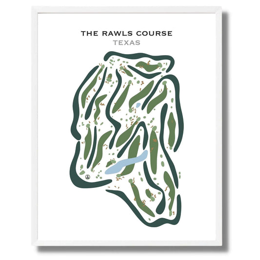 The Rawls Course, Texas - Printed Golf Courses