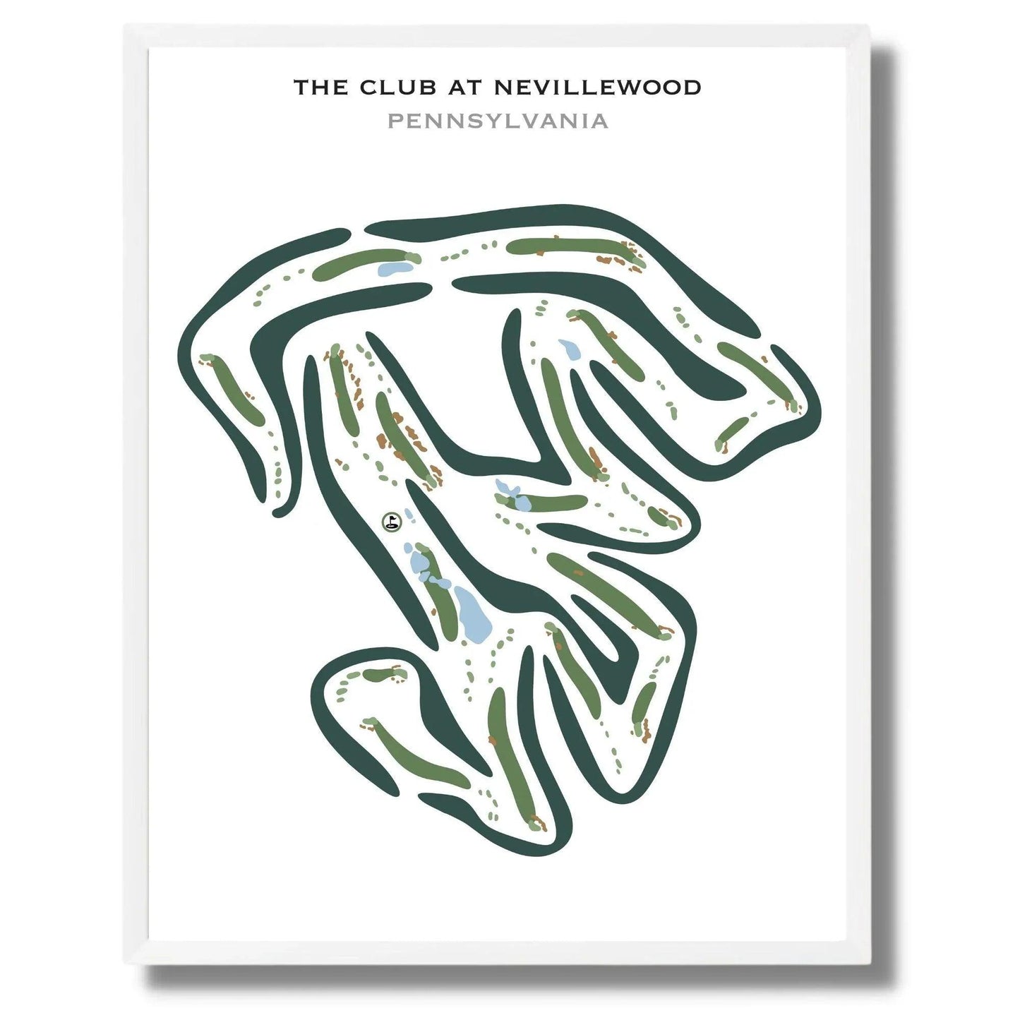The Club at Nevillewood, Pennsylvania - Printed Golf Courses