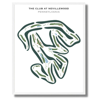 The Club at Nevillewood, Pennsylvania - Printed Golf Courses