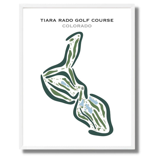 Tiara Rado Golf Course, Colorado - Printed Golf Courses