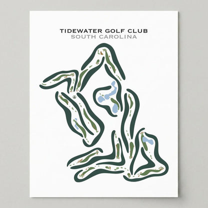 Tidewater Golf Club, South Carolina - Printed Golf Courses