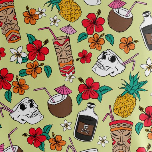 Hawaiian Punch, Drunk, Love  | Tiki/Hawaiian/Drinking Golf Polo for Men