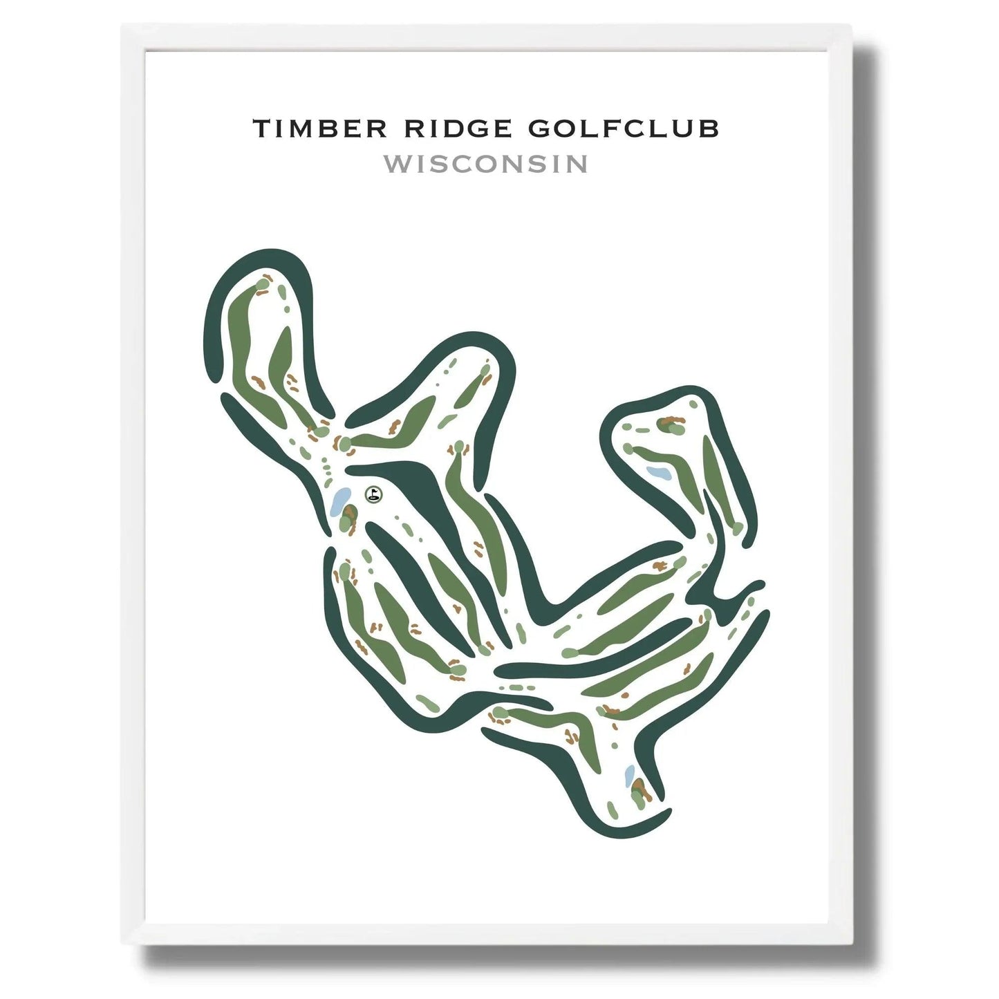 Timber Ridge Golf Club, Wisconsin - Printed Golf Courses