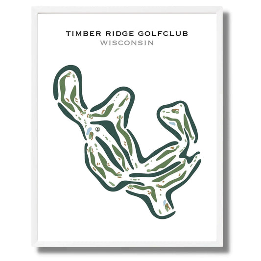 Timber Ridge Golf Club, Wisconsin - Printed Golf Courses