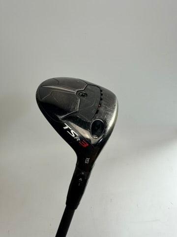 Titleist TSR3 3 Wood 15° HZRDUS Smoke Green 60 6.0 Stiff RH (Used)