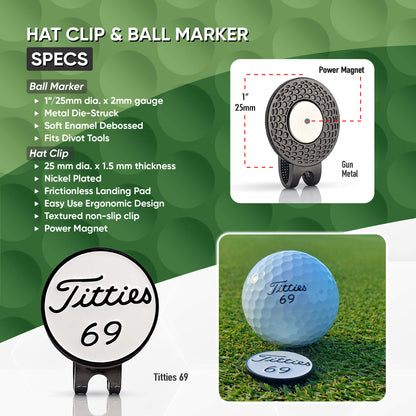 Titties 69 Hat Clip Set