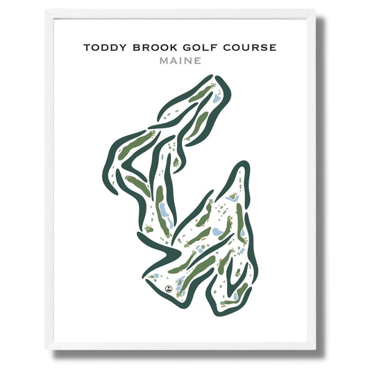 Toddy Brook Golf Course, Maine - Printed Golf Courses