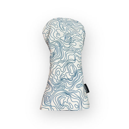 Topographic Edition - Pure White / Embroidered Carolina Blue