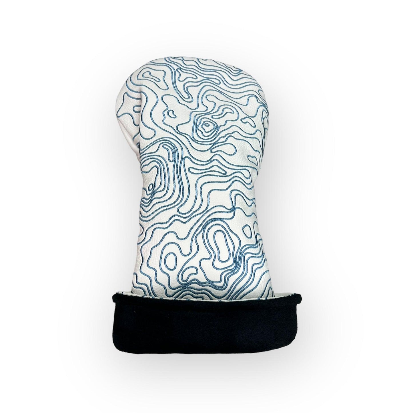 Topographic Edition - Pure White / Embroidered Carolina Blue