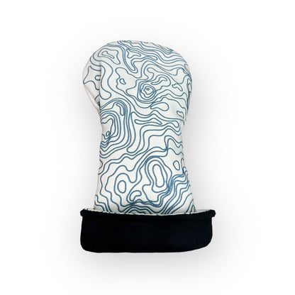 Topographic Edition - Pure White / Embroidered Carolina Blue