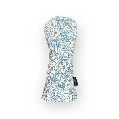 Topographic Edition - Pure White / Embroidered Carolina Blue