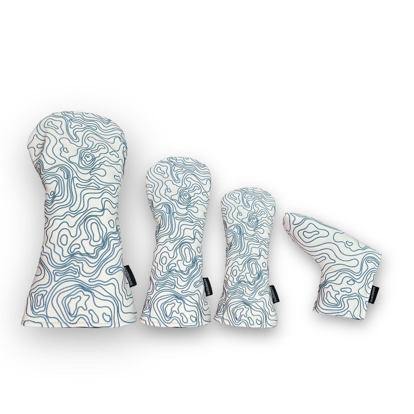 Topographic Edition - Pure White / Embroidered Carolina Blue