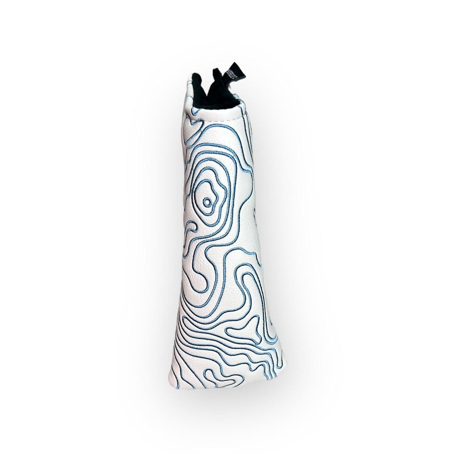 Topographic Edition - Pure White / Embroidered Carolina Blue